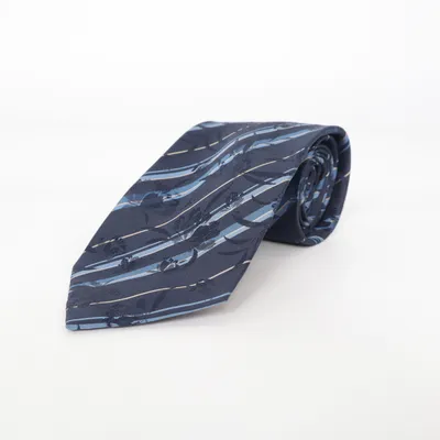 Stropdas (Blauw, Geel) van Batistini Zijde
