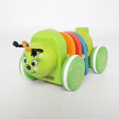Jouet à tirer (Vert, Multicolore) de Kids Wood