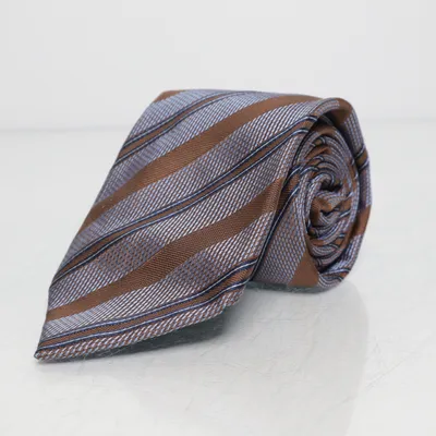 Slips (Blå, Brun) från A & D Ties Silke