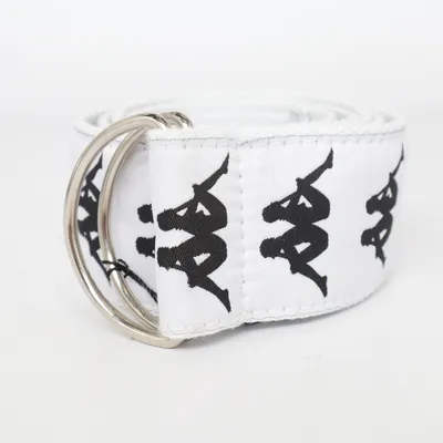 Belt (White, Black) from Kappa Cotton, Polyester