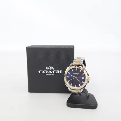 Armbandsur (Guldfärgad, Blå) från Coach