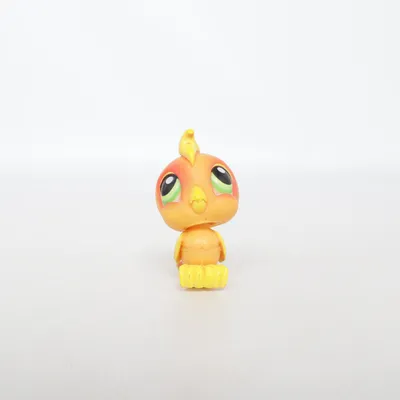 Leksaksfigur (Orange, Gul, Grön) från Littlest Pet Shop