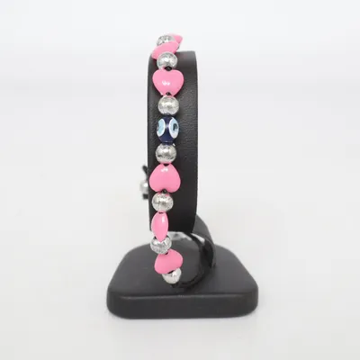 Bracelet de cheville (Noir, Rose, Argent) Métal inconnu