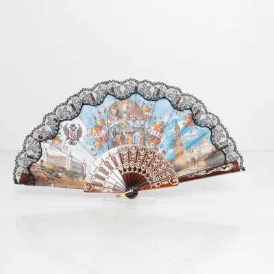 Solfjäder (Svart, Flerfärgad)