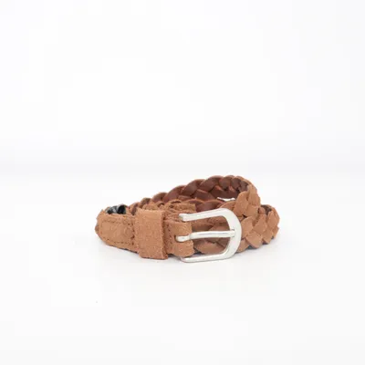 Bælte (Onllulu Braided Leather Jeans Belt) fra ONLY Ruskind