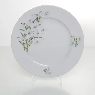 Tallrik (Vit, Blå, Grön)