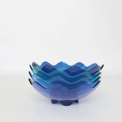 Skål (Blå, Turkis, Lilla) fra Tupperware