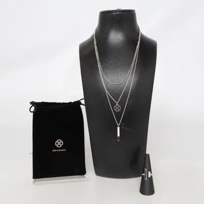 Jewelry set (Silver) from Daily Elegance Unknown metal