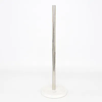 Toilet paper holder (White, Silver)