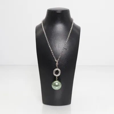 Halsband (Silverfärgad, Beige, Grön) från Snö of Sweden Okänd metall