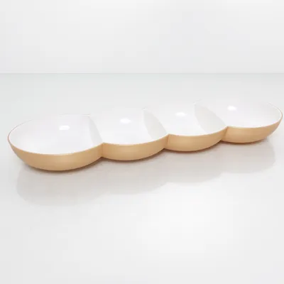 Serveringsfat (Vit, Guldfärgad) från Tupperware