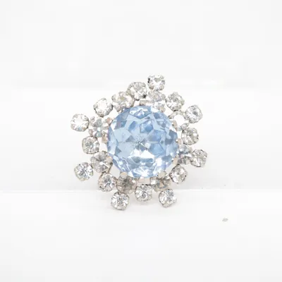Broche (Blauw, Zilver) Onbekend materiaal