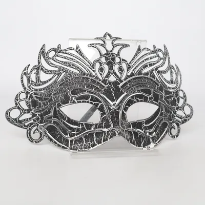 Masquerade-masker (Zwart, Wit)