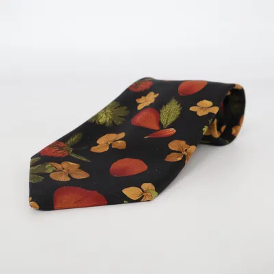 Tie (Black, Multicolored) from Gilberto Silk