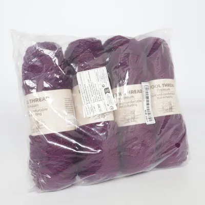 Garen (Lila) Polyester, Wol