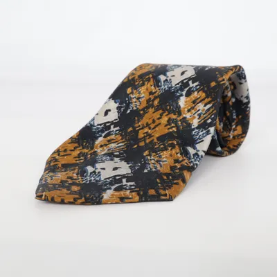 Stropdas (Zwart, Bruin, Wit) van Simons Zijde