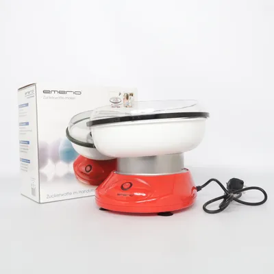 Sockervaddsmaskin (Röd, Vit, Transparent) från Emerio