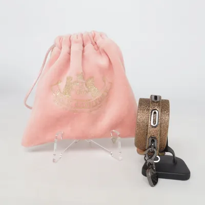 Armbånd (Beige, Guld) fra Juicy Couture Ukendt metal, Læder
