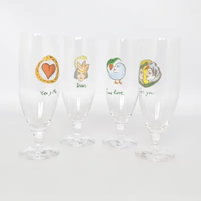 Ølglas (Transparent, Flerfarvet) fra Kosta Boda