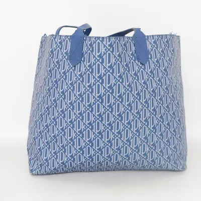 Handbag (Blue, White) from Ipekyol Cotton, Polyurethane