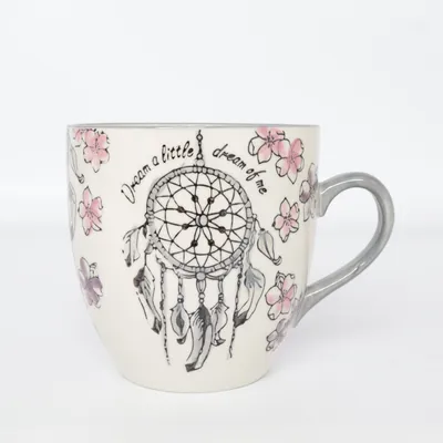 Mugg (Vit, Flerfärgad) från Indiska