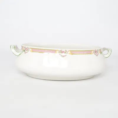 Terrine (Wit, Roze, Groen) van Gustafsberg