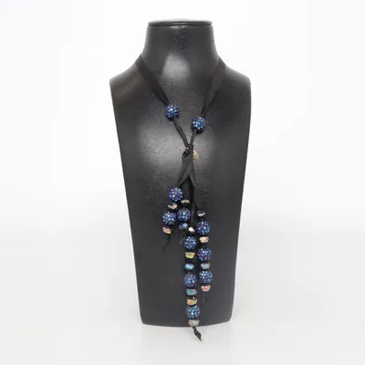 Necklace (Black, Blue) from Schmuck Art Unknown metal