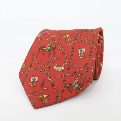 Slips (Röd, Flerfärgad) från Salvatore Ferragamo Silke