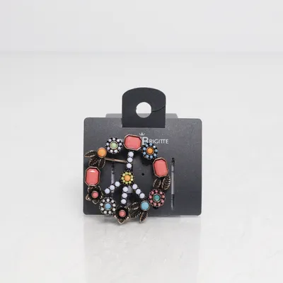 Brooch (Pink, Multicolored) from Bijou Brigitte Unknown metal