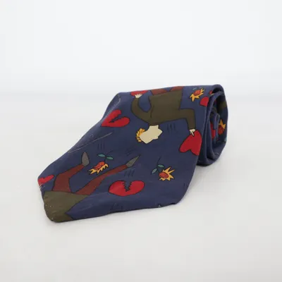 Tie (Blue, Multicolored) from The Beatles Silk