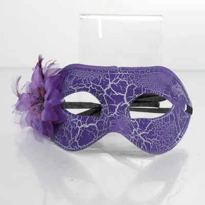 Maskeradmask (Lila, Silverfärgad)