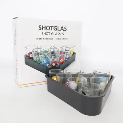 Shotglas (Svart, Transparent) från Tiger
