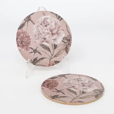 Coasters (Pink, Multicolored) from Eight Mood