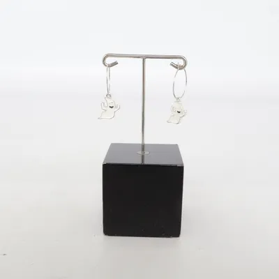 Boucles d'oreilles (Blanc) Métal inconnu