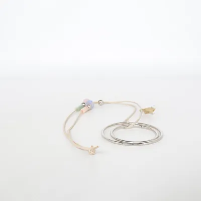 Bracelet de cheville (Beige, Multicolore) Métal inconnu