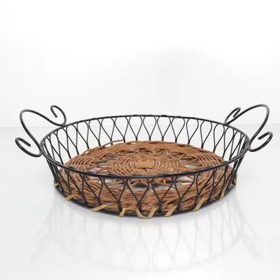 Brödkorg (Svart, Beige)