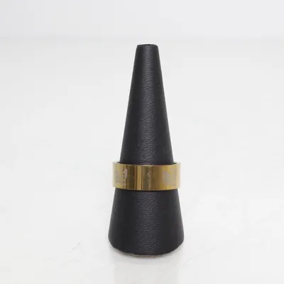 Ring (Guldfärgad, Vit) Okänd metall