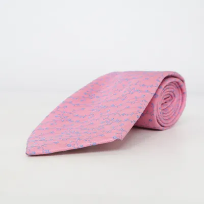 Tie (Pink, Blue) from Thomas Pink Silk
