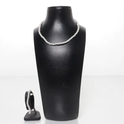 Sieradenset (Wit, Goud) Onbekend materiaal