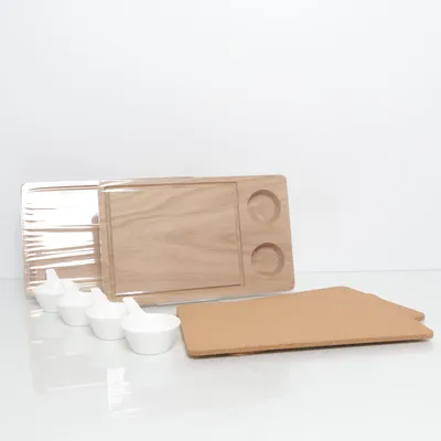 Serveringsset (Vit, Beige)