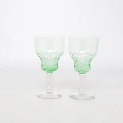 Schnapps glass (Green, Transparent)