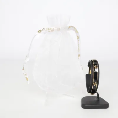 Bracelet (Gold, Black) from By Jolima Unknown metal
