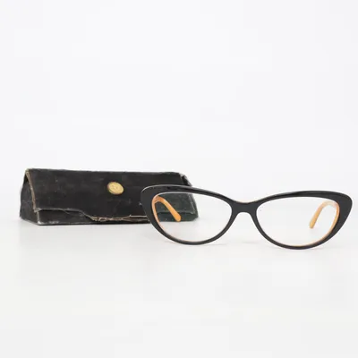 Lunettes (Noir, Orange) de Eva Minge