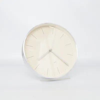 Wall clock (Beige, Silver)