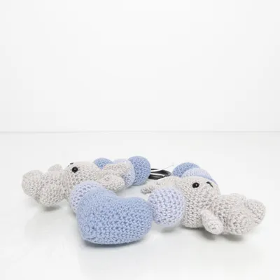 Stroller accessory (Blue, Multicolored) from Handmade