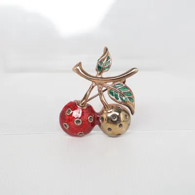Broche (Rød, Guld, Grøn) Ukendt metal