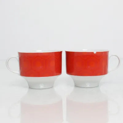 Mugg (Röd, Vit) från Wunsiedel Bavaria