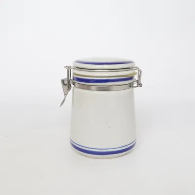 Bocal en verre (Gris, Bleu)