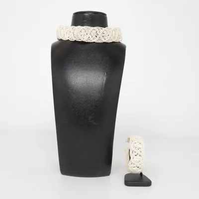 Sieradenset (Beige) Onbekend materiaal