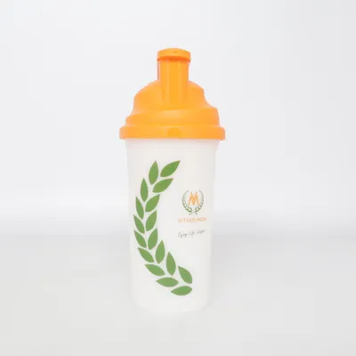 Protein shaker (Wit, Oranje, Groen) van Vitamina